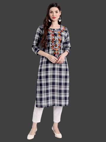 Timeless black khadi kurti for versatile ethnic wear