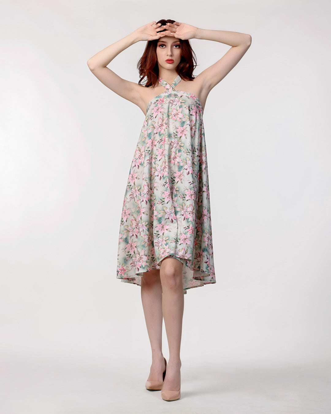 Pistachio Poly Georgette Dress